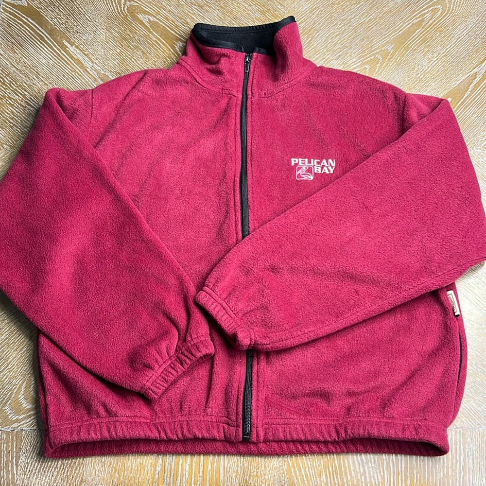 COLORADO TIMBERLINE Burgendy Kids Pelican Bay Naples Fleece Zip Up Jacket